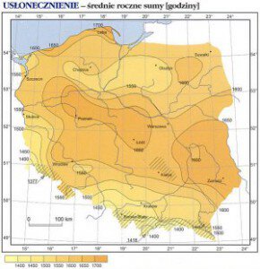 Mapa nasłonecznienia